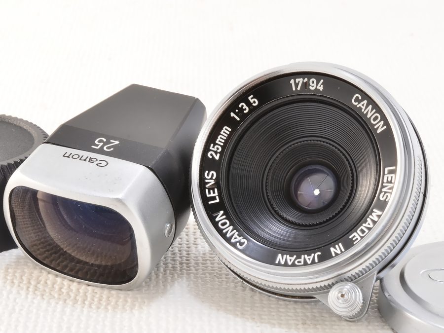 Canonのレンジファインダーカメラ用レンズも高価買取可能